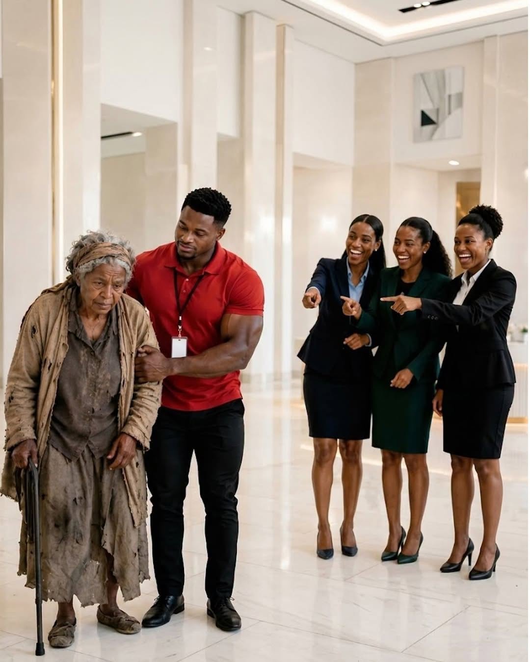 Kind Man Helps An Old Woman Being Mocked, Unaware ...