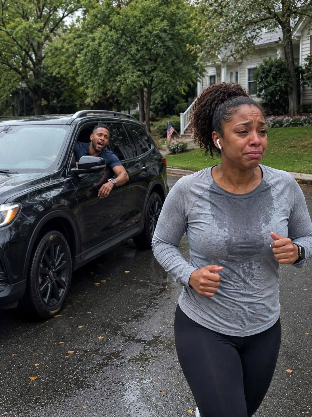 My Husband Made Me Run Every Morning to Lose My Baby Weight While Driving Behind Me to Make Sure I Didn’t Stop – What His Mom Did Next Left