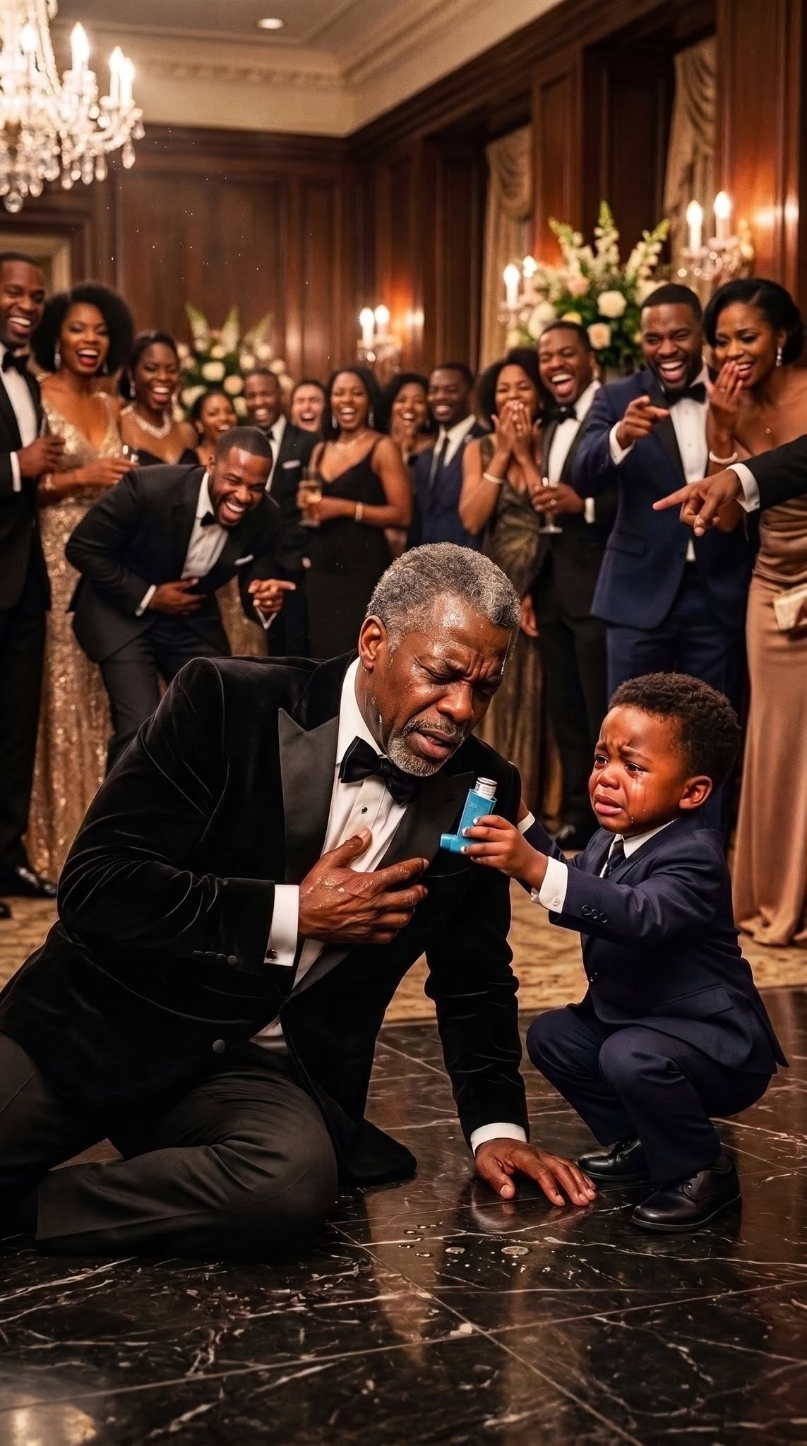 During my sudden asthma attack, my greedy relatives just stood there and watched me struggle. “your empire is ours now,” my nephew whispered, hiding my medication. suddenly, my maid’s toddler ran in, pressing his own tiny inhaler into my hand. it saved my life. the next day...