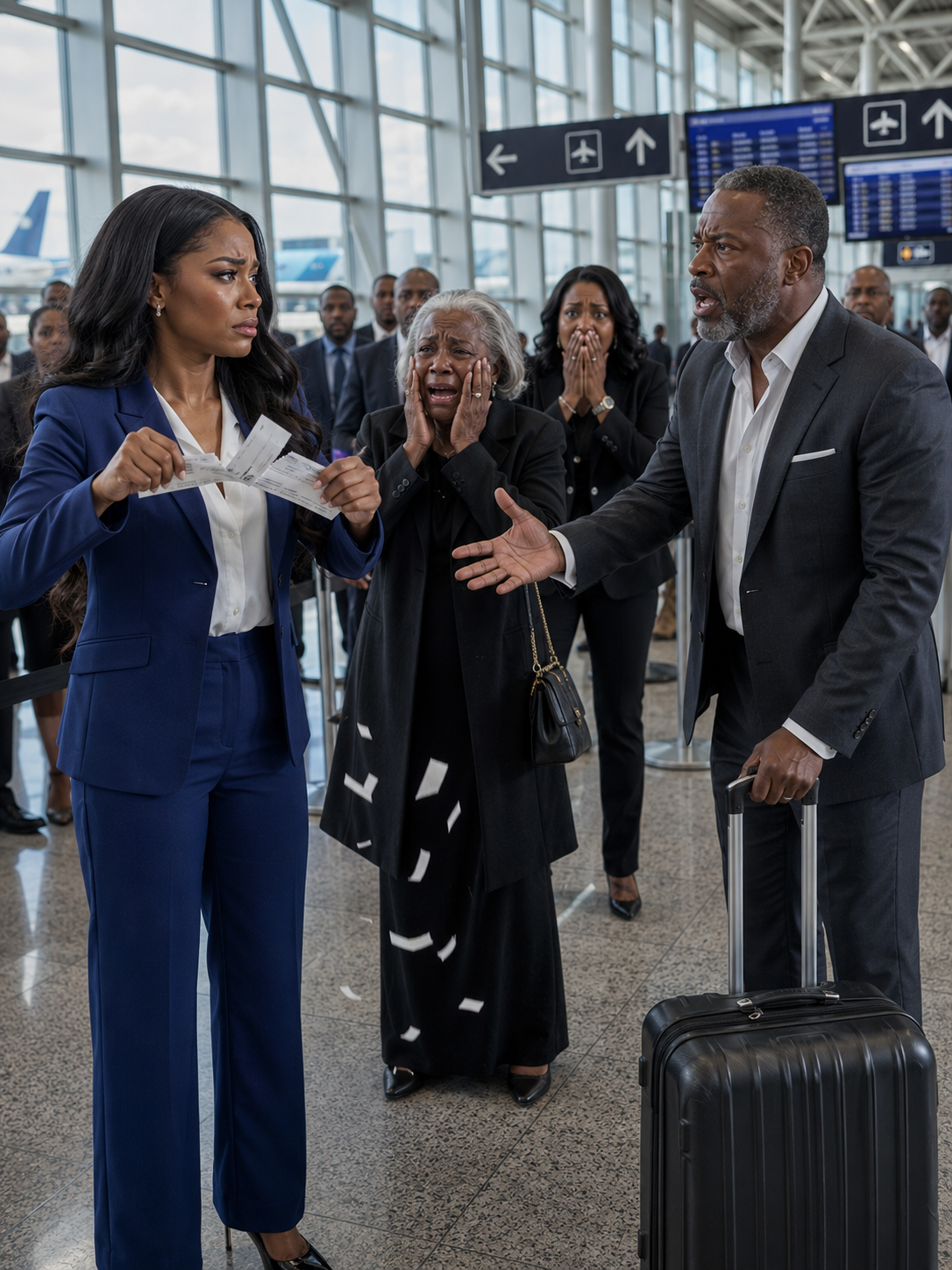 My Father Left Grandma at the Airport – So I Tore Up My Ticket