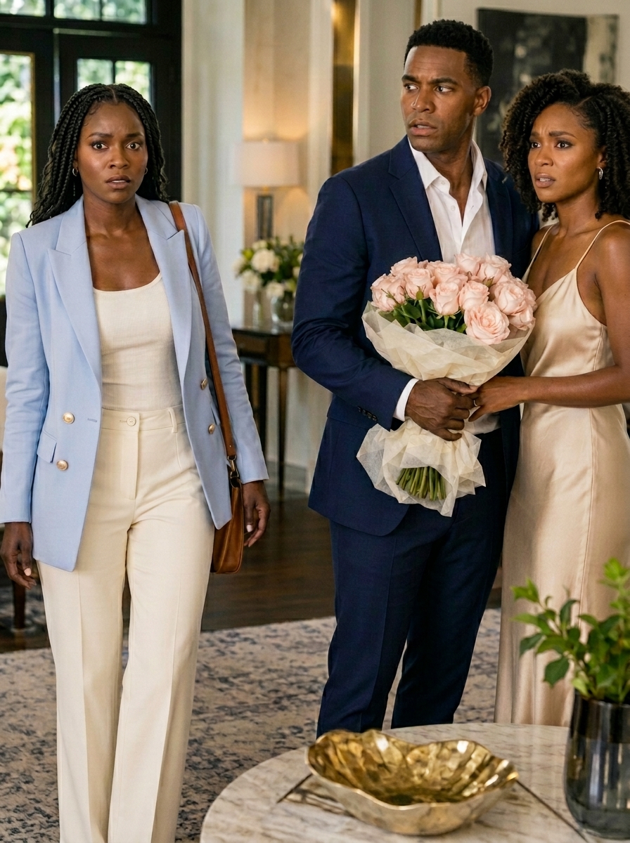 She Came Home One Day Early and Saw Her Doctor Husband Welcome Another Woman With Her Favorite Flowers… So She Planned His Divorce Like Her Greatest Gala