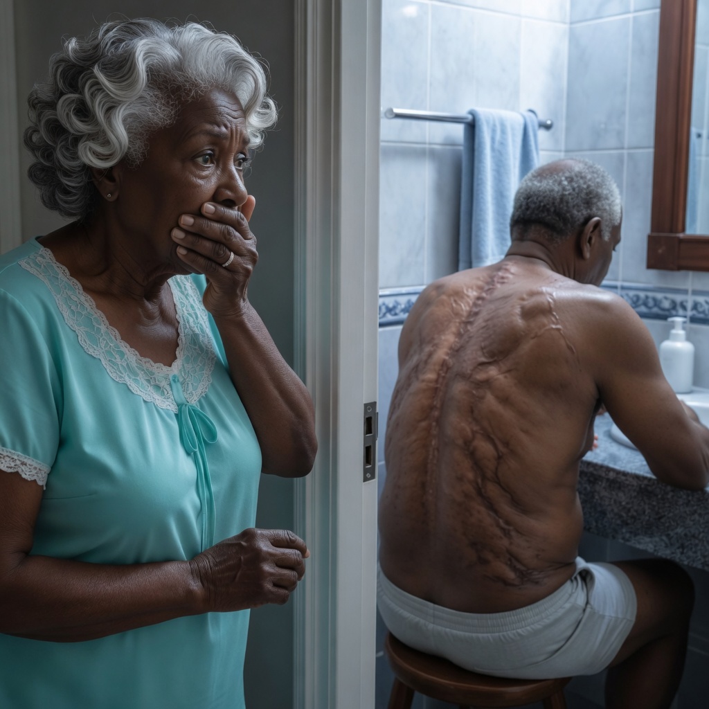 My husband used to lock himself in the bathroom every morning at 4 a.m. for thirty-five years. And the night I finally looked through the keyhole, I understood why he always whispered, “I’m doing this to protect you.”