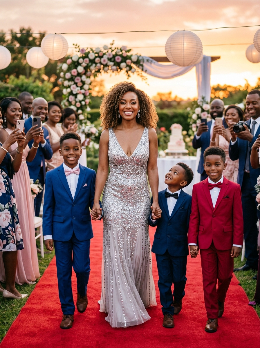 I took my 4-year-old triplets to my millionaire ex-husband’s wedding and his family’s reaction was chilling.