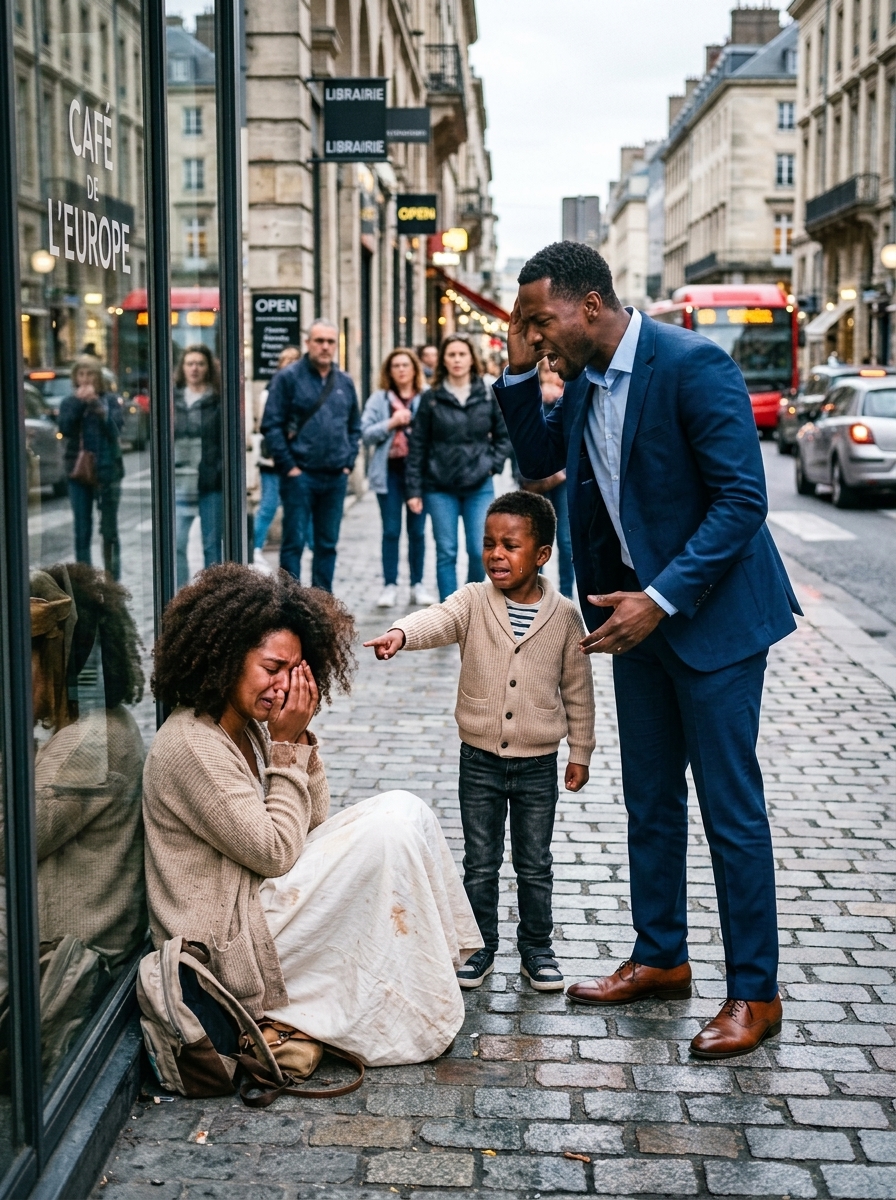 My son pointed at a homeless woman and whispered, “Dad, that’s my mom”… but I had bur!ed my wife 3 years ago.