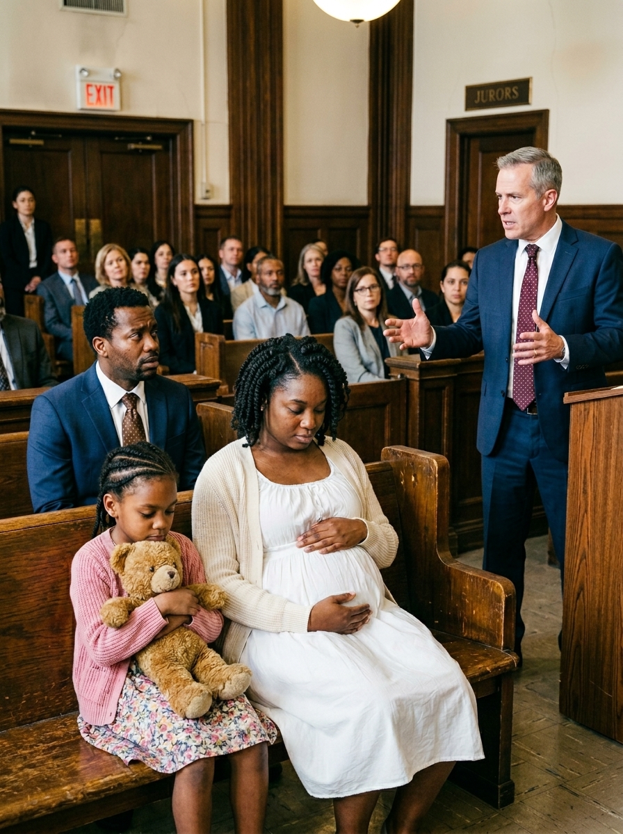 A pregnant wife asked the judge for a divorce and gave her husband everything while his mistress laughed—but the courtroom fell silent when the judge brought in a little girl who exposed what her father and the “mean lady” had done.