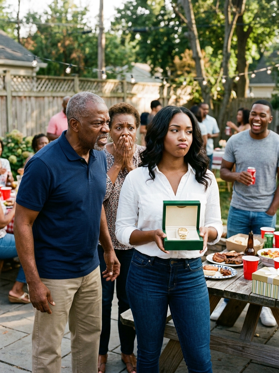 At my dad’s retirement BBQ, I gave him a $10,000 Rolex. He smirked, “You’re still my disappointment.”