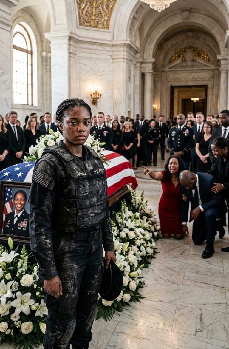 My husband locked me in a frozen cabin to steal my military life insurance, then held a $100,000 funeral over an empty casket. He forgot i was trained to survive—until i walked into my own memorial holding the padlock.