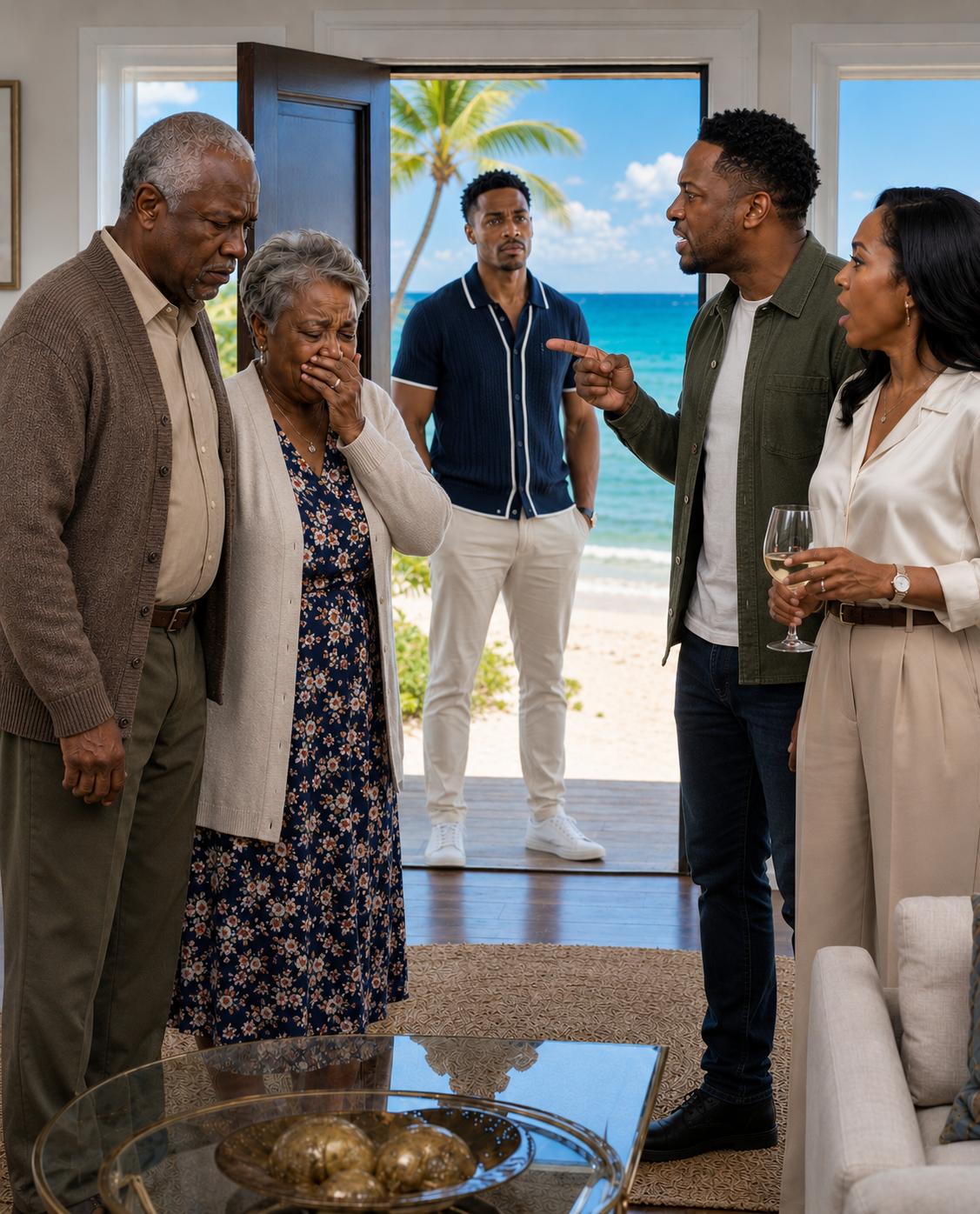 I bought my parents a $425,000 seaside mansion for their 50th anniversary, but when I arrived, my mother was crying and my father was shaking.
