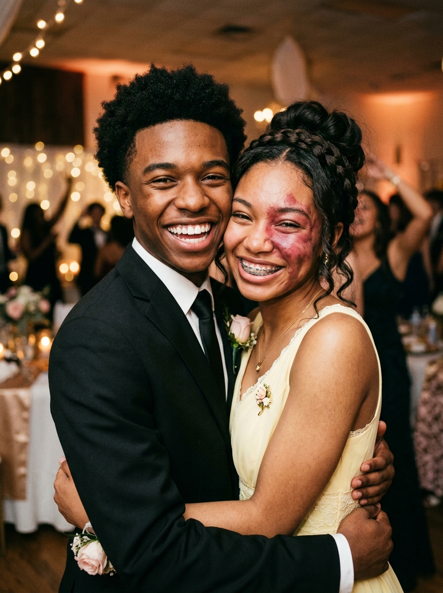 Only One Boy Asked Me to Prom Because No One Else Wanted to Due to the Birthmark on My Face – Everyone Laughed Until an Officer Walked Into the Hall