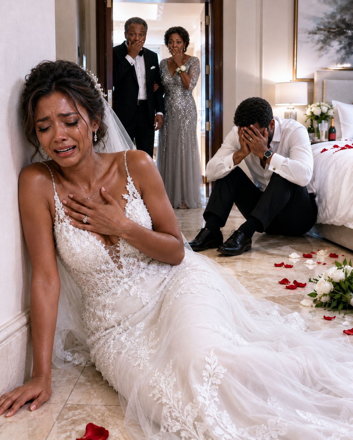 The Bride Screamed on Her Wedding Night, and Her Mother-in-Law Burst Into the Room. She Found Her Shaking on the Floor While Her Son Whispered, “She Had to Pay.”