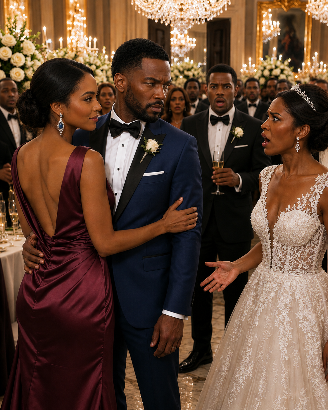 My ex-husband invited me to his wedding to see me alone, so I hired an actor as a date… but when the bride saw him with me, her face turned colorless.