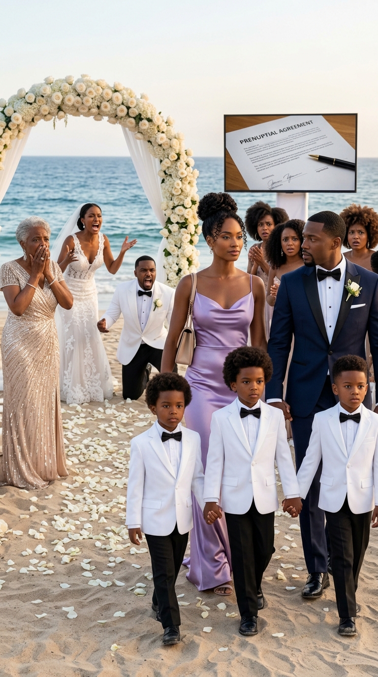 My ex-husband invited me to his wedding to humiliate me: “She is pregnant, unlike you,” but when I arrived with my husband and my triplets, his family began to suspect that the cruelest lie was yet to come to light.