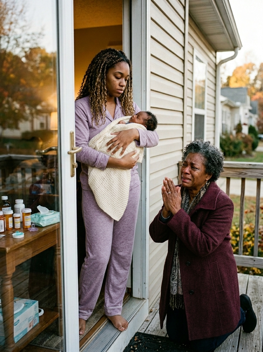 “At a family dinner, I said, “I’m about to give birth.” My parents sneered, “Call a cab. We’re busy.” I drove myself to the ER in unbearable pain. A week later, my mom showed up at my door and said, “Let me see the baby.”