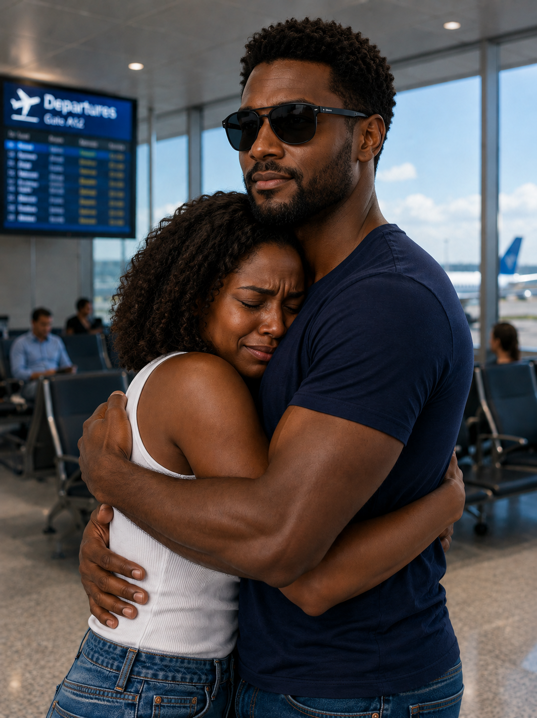 I cried while driving my husband to the airport. He said he was leaving for Zurich for two years. The moment I got home, I moved $720,000 into my account and filed for divorce._0198t