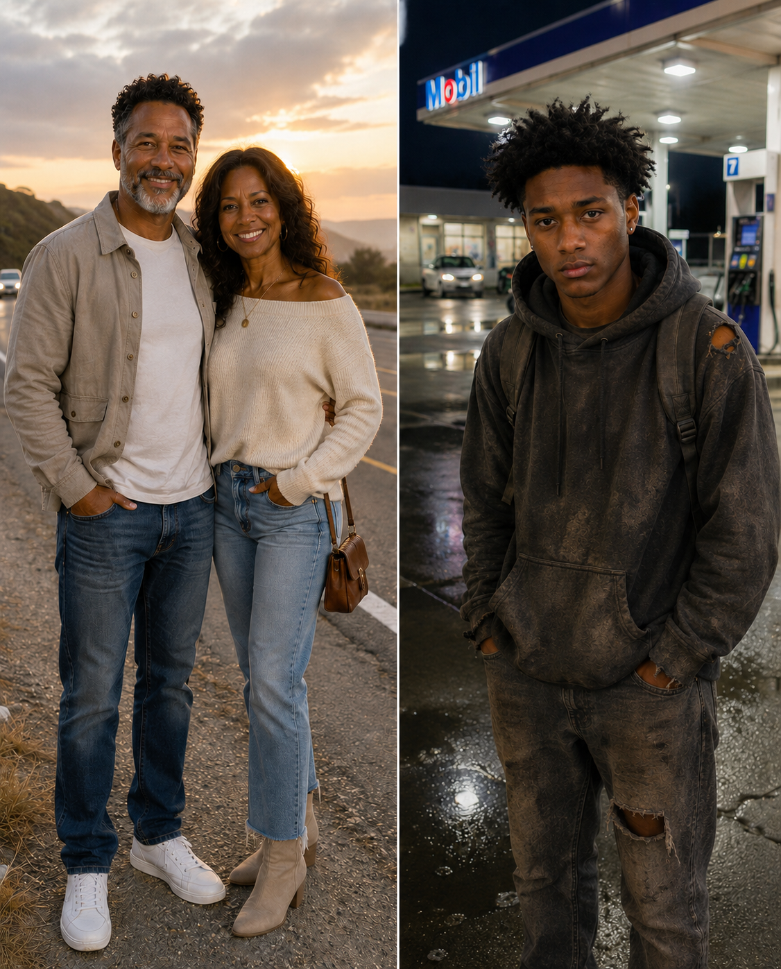 I Let a Homeless Teen Borrow My Phone at a Gas Station – What He Whispered Before Handing It Back Made My Blood Run Cold