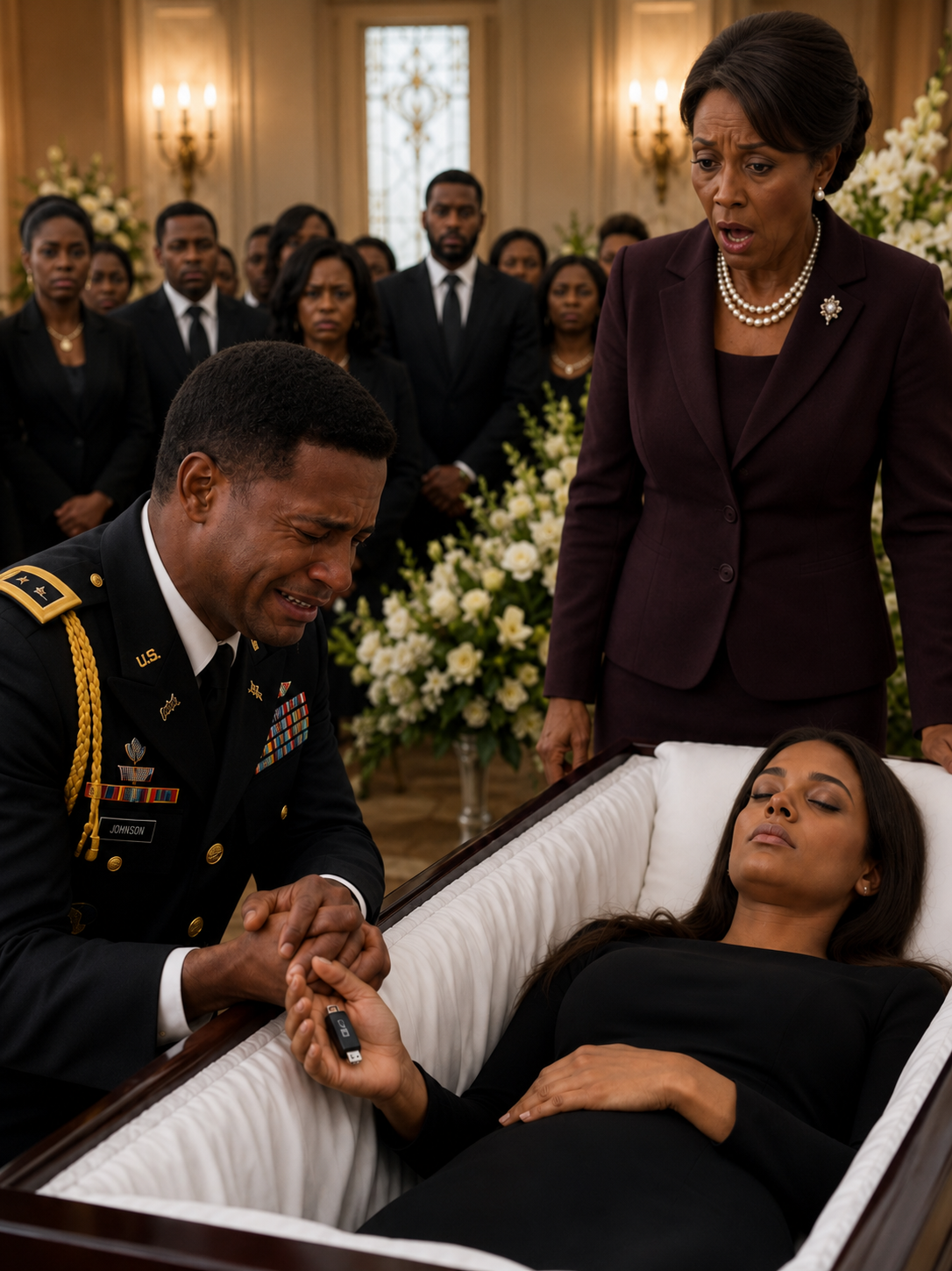 I returned home from military service, hoping to see my wife’s smile. Instead, I found a coffin in the middle of the living room. “She d:ied in childbirth…”0198t