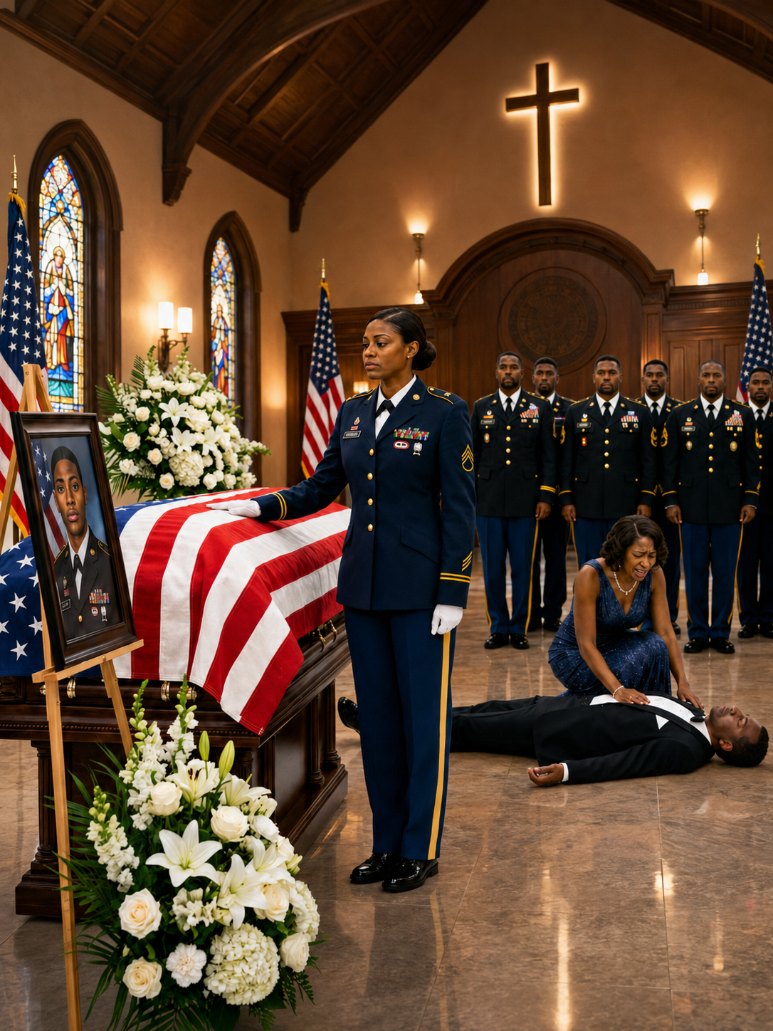 My family gathered around a $100,000 coffin, fully convinced it contained my body, while my husband comforted his mistress and quietly calculated how to spend my military insurance payout. They were certain that leaving me trapped in a snowbound cabin had sealed my fate. What they completely overlooked was one crucial detail—I had spent years training Special Forces soldiers to survive the exact conditions that break everyone else.