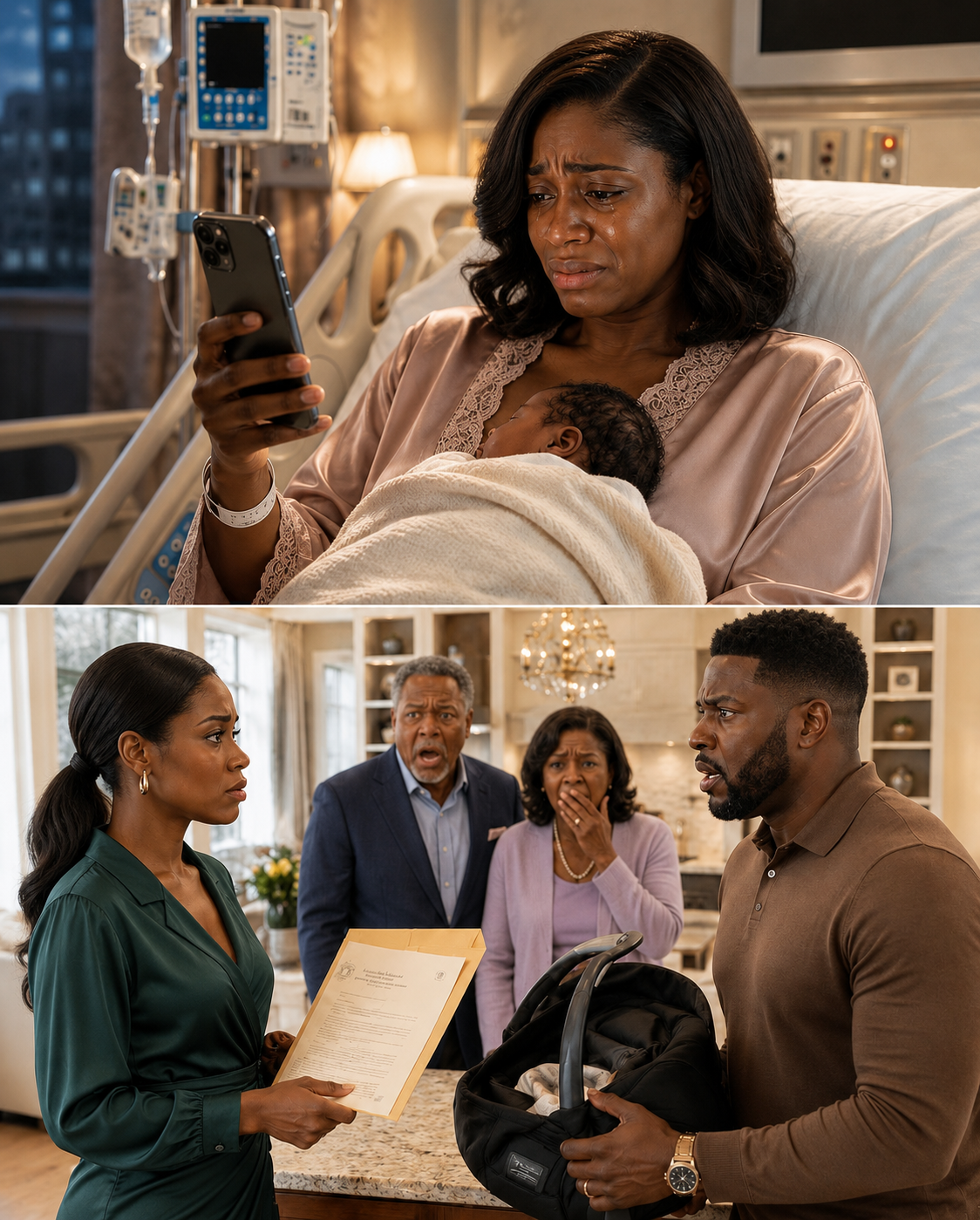 While holding my newborn after a C-section, I texted my parents: Please, can someone come help me? Mom read it. Said nothing. Six days later, Dad tried to withdraw $2,300 from my account