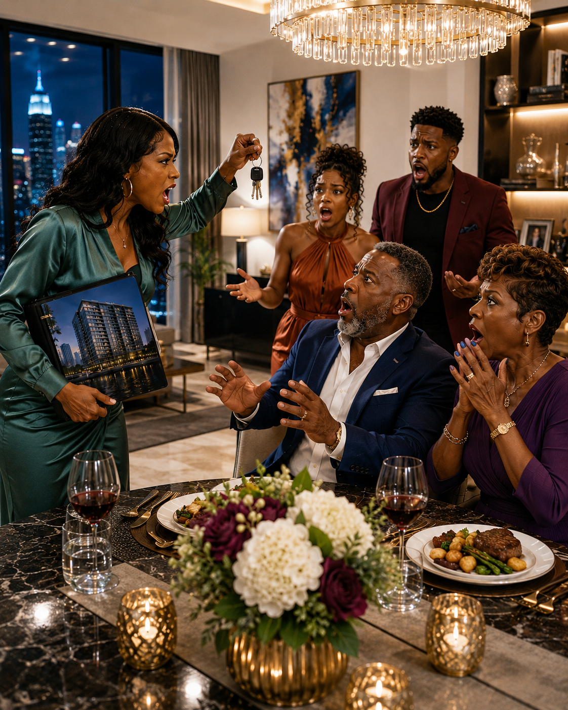 My family skipped my graduation, but when my $5M penthouse hit the real estate news, dad suddenly texted “family dinner at 6 PM,” so I showed up with the one thing that made them regret everything…