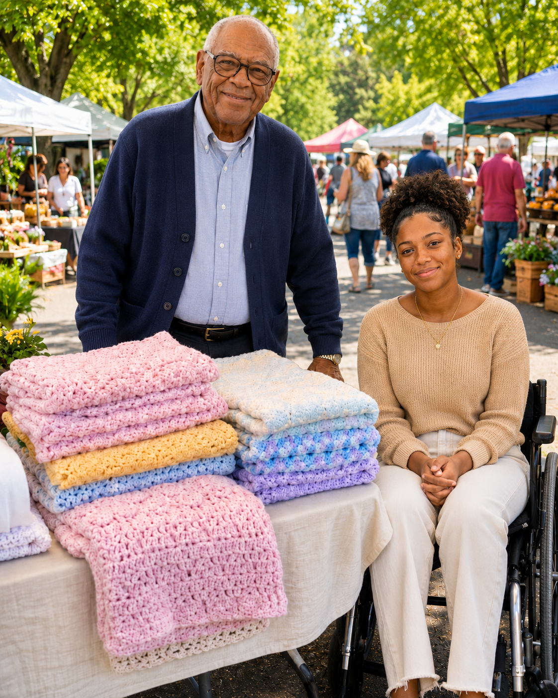 My 76-Year-Old Grandpa Sewed Quilts and Sold Them at a Flea Market So I Could Walk Again – Then a Gruff Biker Showed Up and Said, 'I've Been Looking for You for 20 Years'