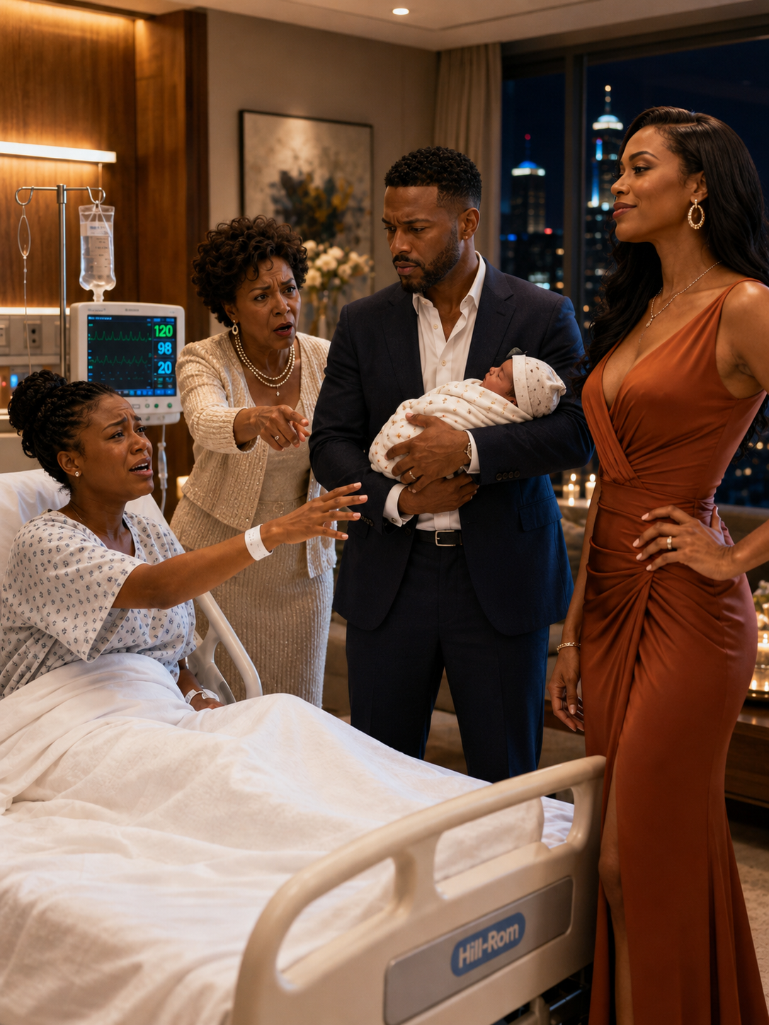 I’d just given birth when my husband stormed in—his mistress on one arm, my mother-i...