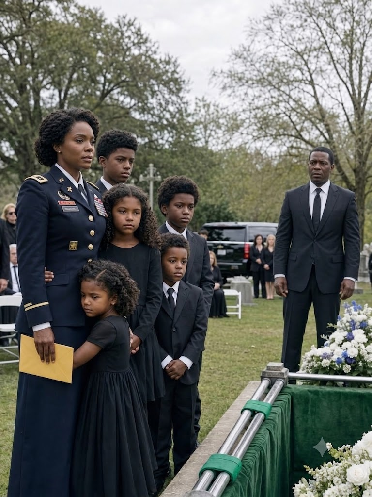 Ten Years After My Husband Threw Me Out Over Another Woman’s Lie, I Returned to His Father’s Funeral With Five Children—And He Recognized His Own Eyes Before I Said a Word