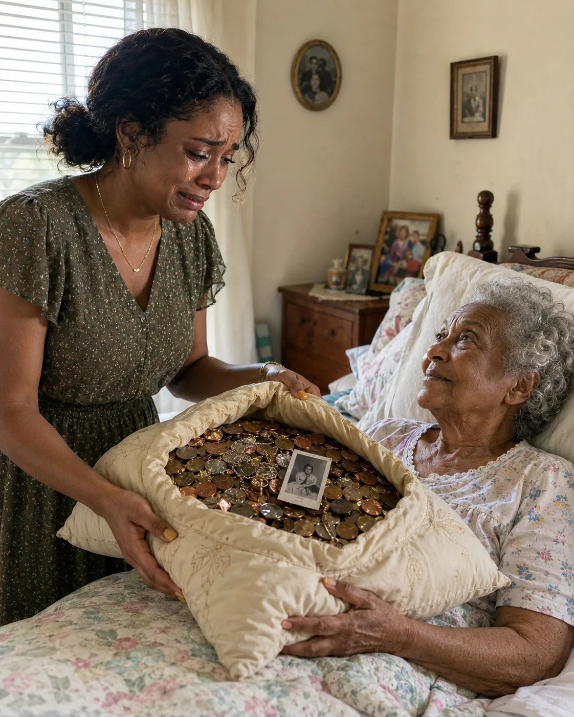 For Eleven Years, I Took Care of My Penniless Mother-in-Law While Her Own Children Barely Visited—On the Night She Died, She Gave Me an Old Pillow and Whispered, “Don’t Let Them Throw This Away.”