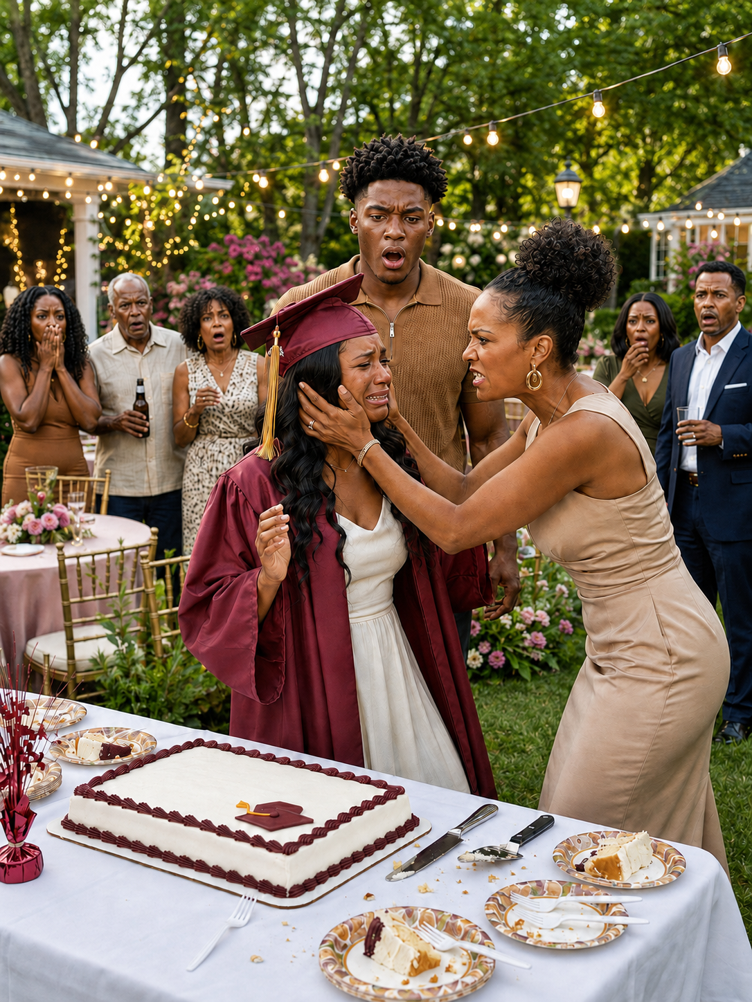 My Stepmother Hit Me in Front of Everyone When I Announced My Engagement at Graduation. Three Days Later, I Woke Up in a Hospital and Saw My Own Family Standing Outside My Door in Handcuffs.