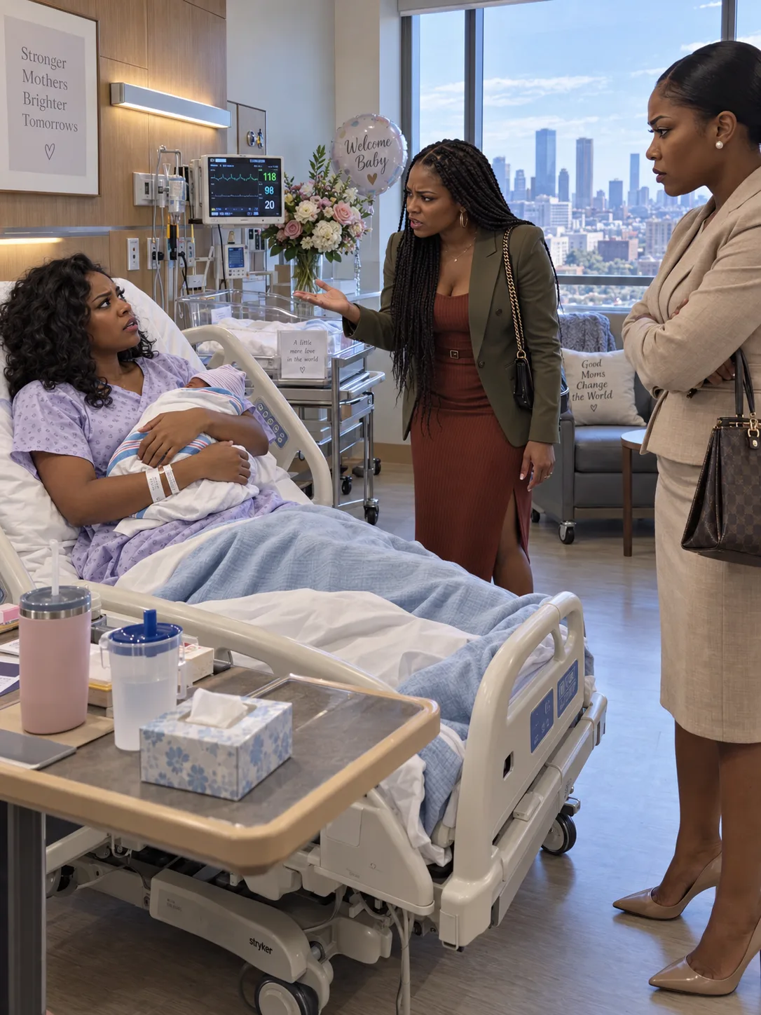 Thirty hours after an emergency cesarean my mother and sister came into my hospital room without flowers and asked me to confirm a twenty-seven-thousand-dollar transfer. I said no. Then my mother looked down at my daughter, and I understood that this had stopped being about a birthday party.
