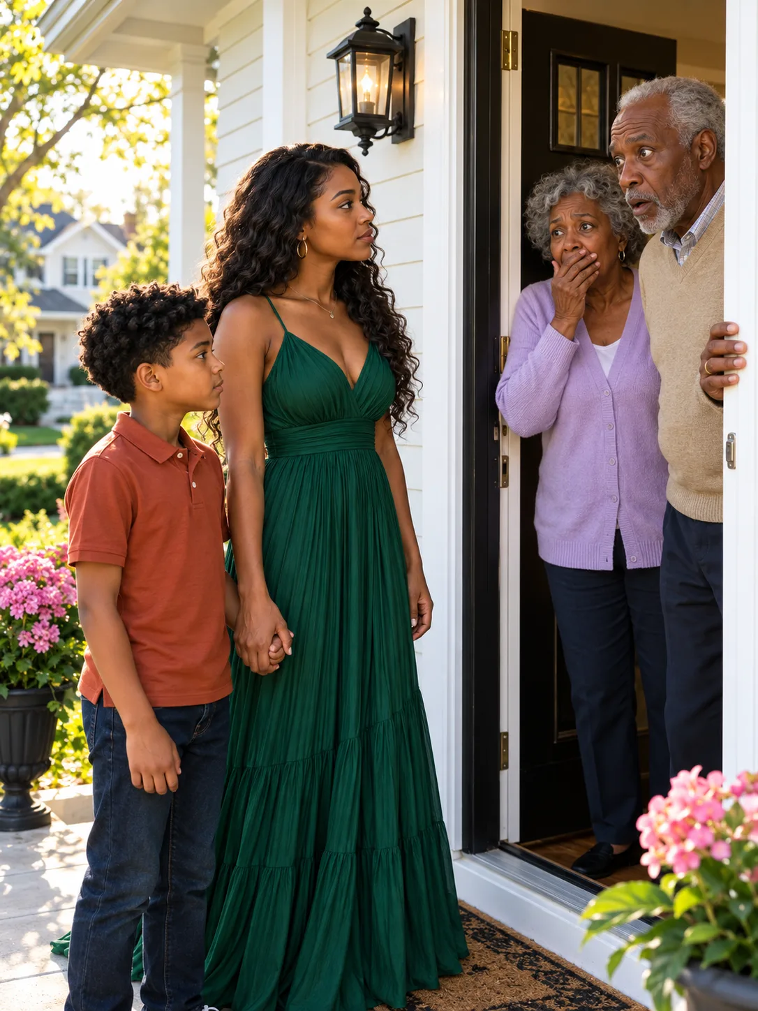 My parents threw me out at nineteen because I wouldn't end my pregnancy. Ten years later I drove back with my son and knocked on the same door — and I finally told them who his father was.