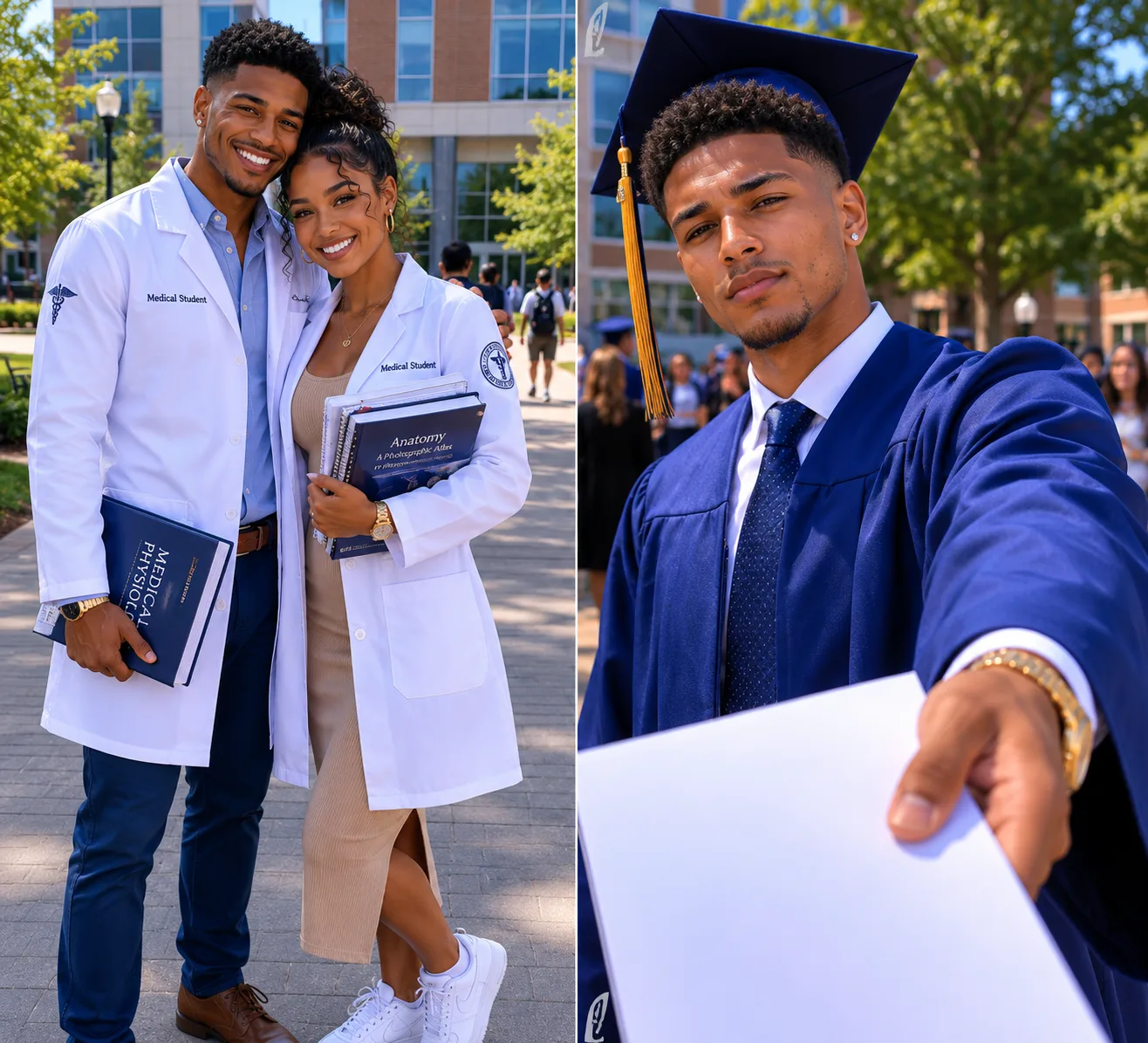 By the time my husband graduated from medical school I had spent eight years paying for it. On the lawn afterward his mother took the flowers out of my hands, he pushed an envelope into them, and I opened it standing in front of eighty people.