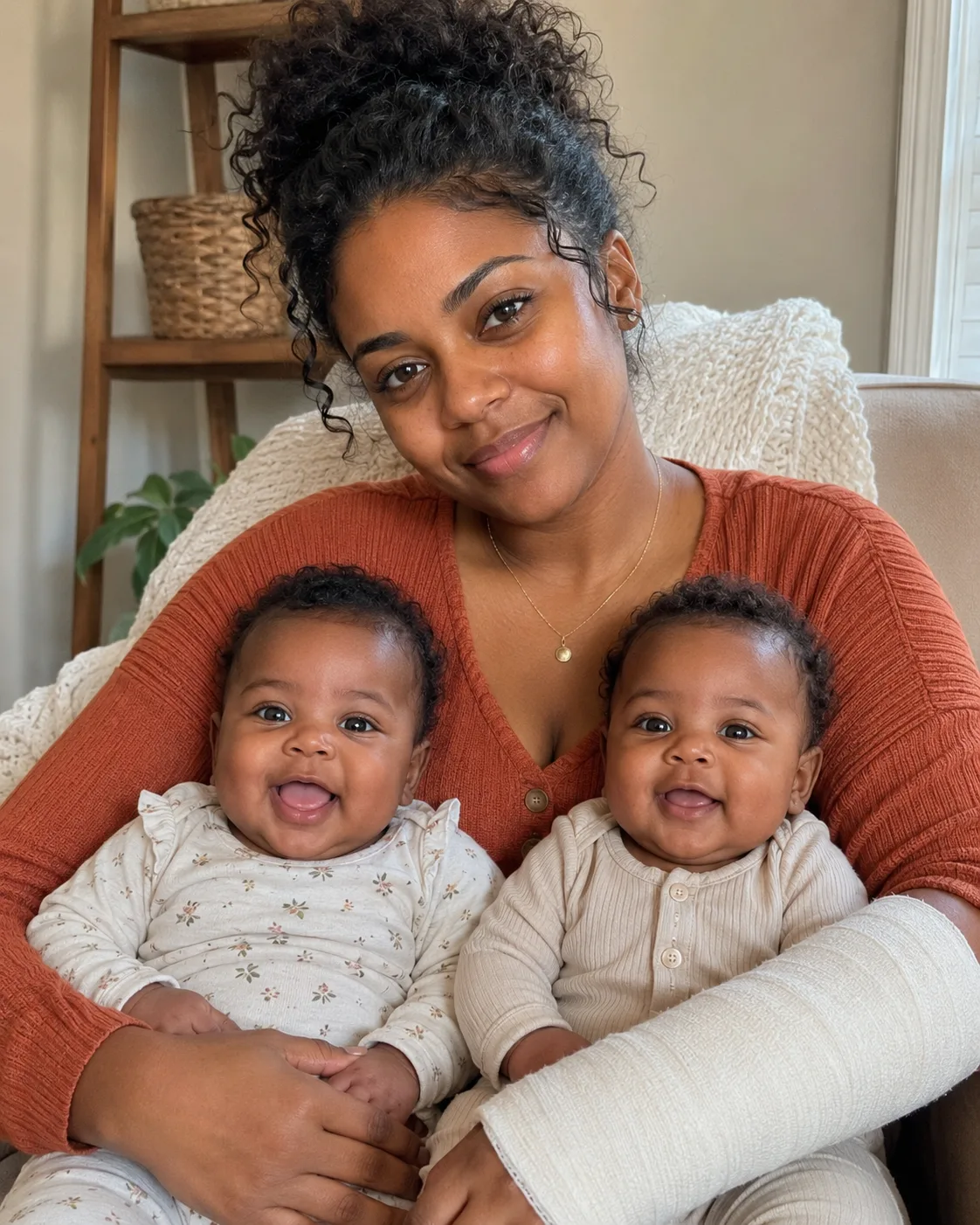 I broke my arm and asked my husband to help with our five-month-old twins. He told me moms don't get sick days and that I sit home doing nothing all day — and he said all of it four feet from a baby monitor he installed himself.