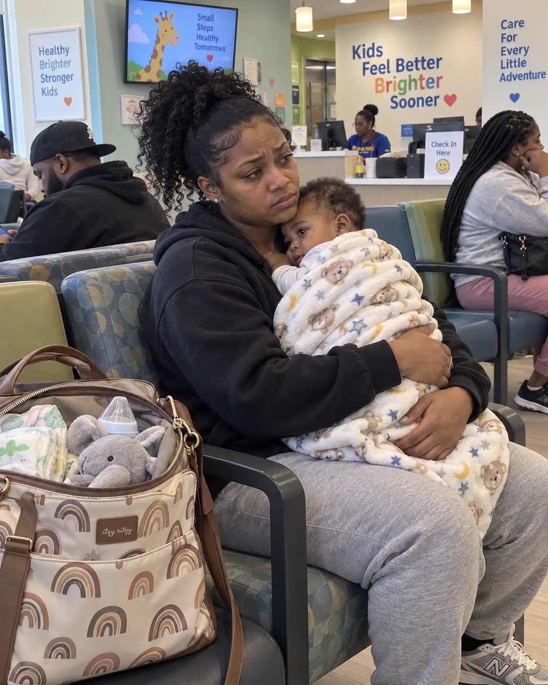 At two in the morning in an emergency room with our four-month-old, my mother-in-law came through the doors, put my husband's coat in his hands and told twenty people that he never signed up for this much stress and that I was the mother and should deal with it. My husband said nothing. So I took out my phone.