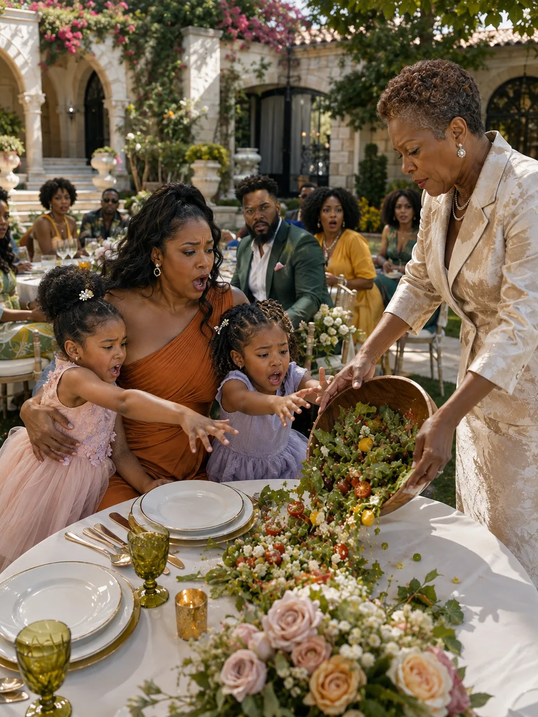 For eleven years my husband's family called my work my little job. Then his mother took the food off my daughters' plates in front of ninety guests, and when I stood up to leave she grabbed my arm and told me I'd been eating at that family's table for eleven years — while standing on a lawn that belonged to me.