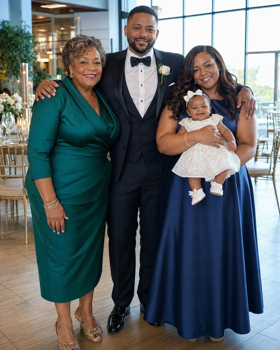 My mother-in-law ordered me a dress four sizes too small for her anniversary party and told me I had two weeks to lose the weight. Then in front of sixty guests she took hold of my arm and turned me around so everyone could see what I'd worn instead — twenty minutes before three officers walked into her party and arrested her.