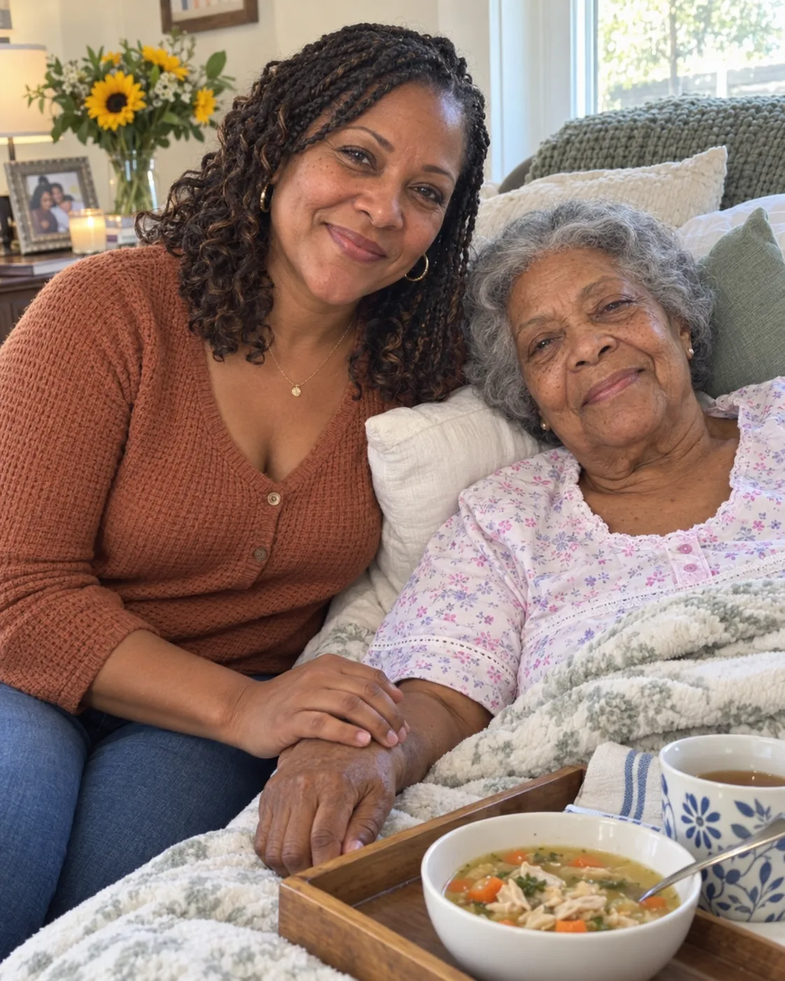 My husband cheated with my sister while I was caring for his dying mother. After the funeral we divorced, they got engaged — and then, days later, he pounded on my door screaming that I had known from the beginning what his mother was going to do.