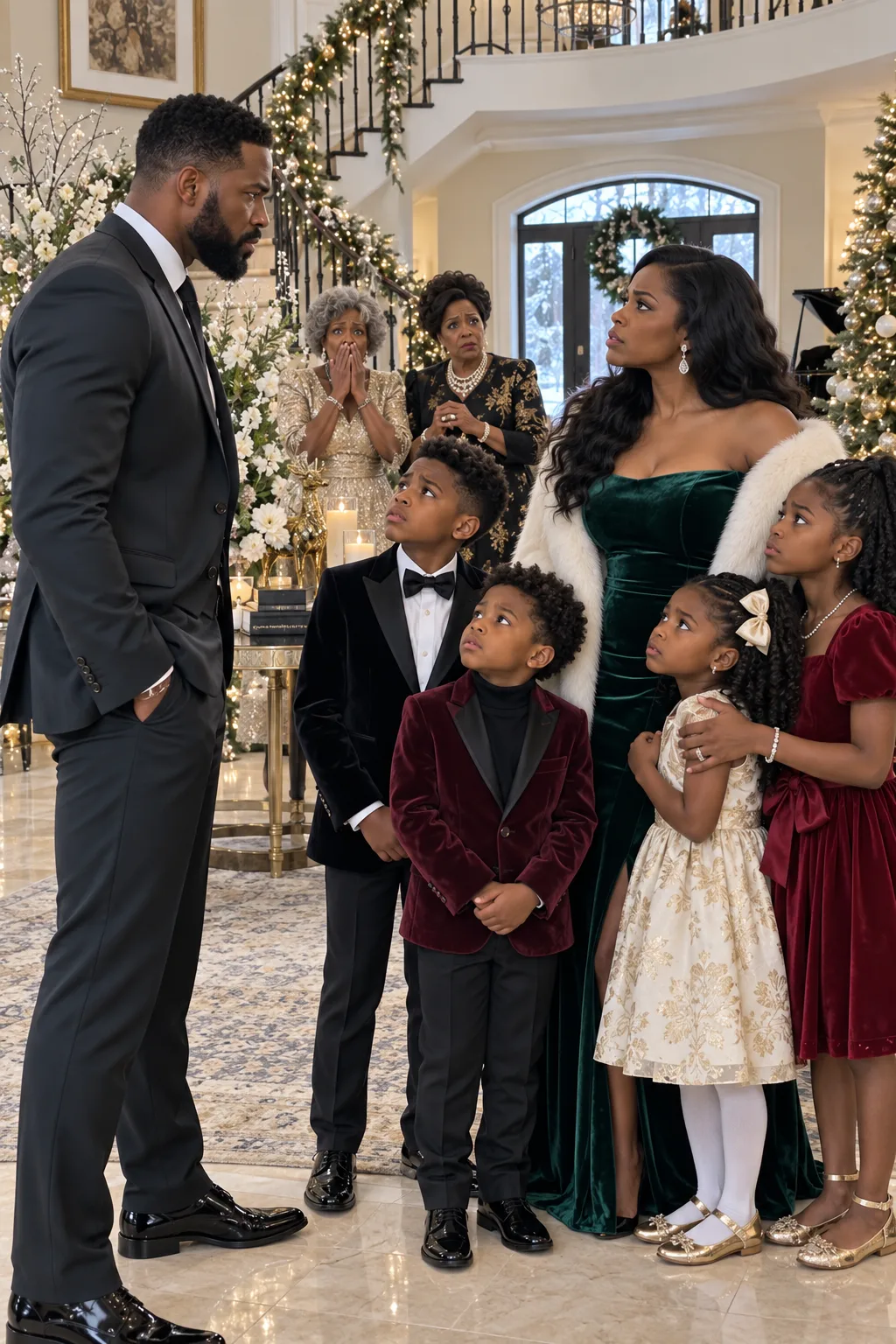 Eight years after my husband filed for divorce the week I told him I was pregnant, he texted me an invitation to Christmas dinner at his mother's house. He expected me to turn up alone. I turned up with four eight-year-olds who have his jaw — and then one of them asked him a question and the room stopped.