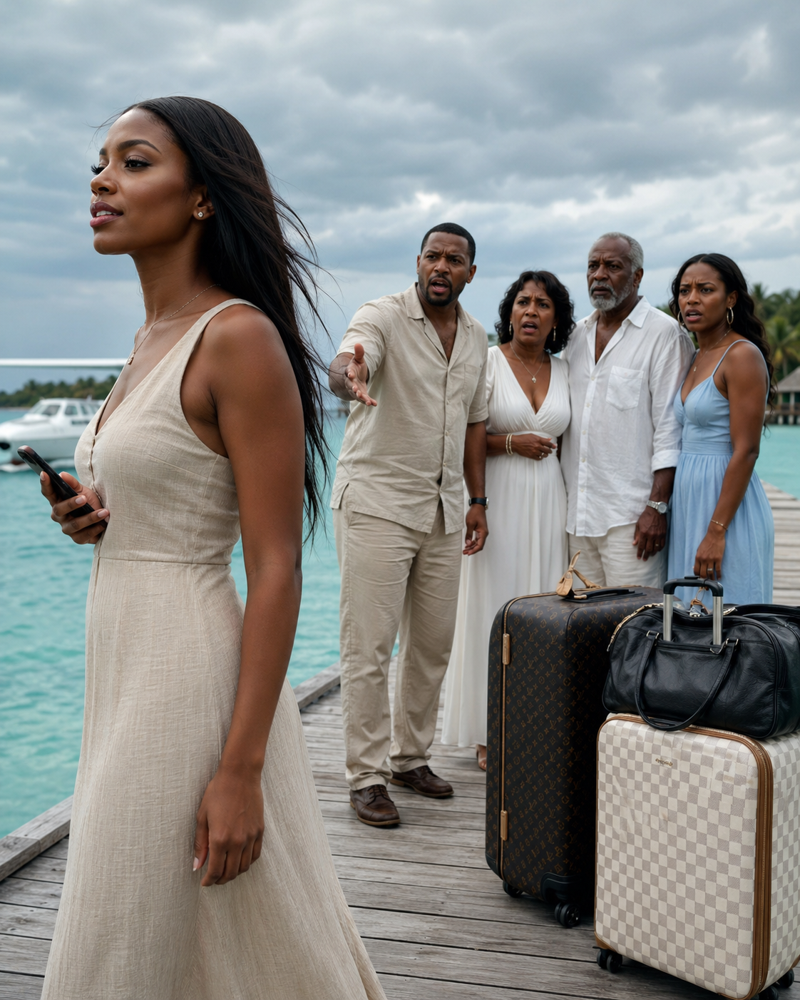 I booked a private island to save my marriage, but he arrived with his mother and his ex: “You’re going to cook while we enjoy ourselves”… so I canceled everything in front of them.