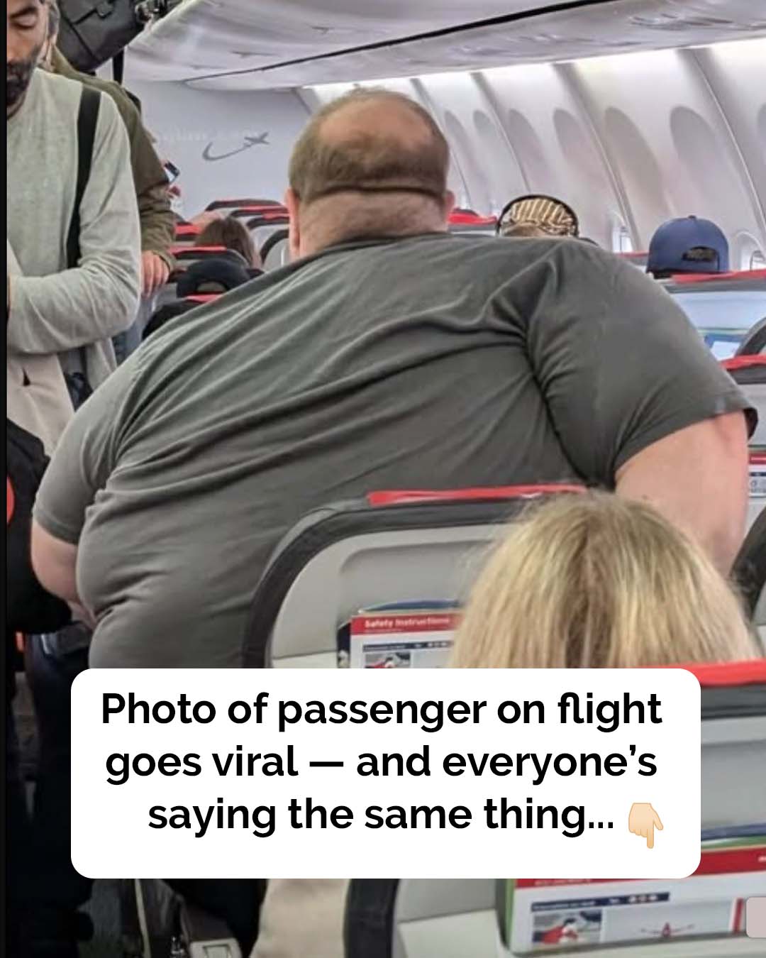 hoto of passenger on flight goes viral, has everyone saying the same thing