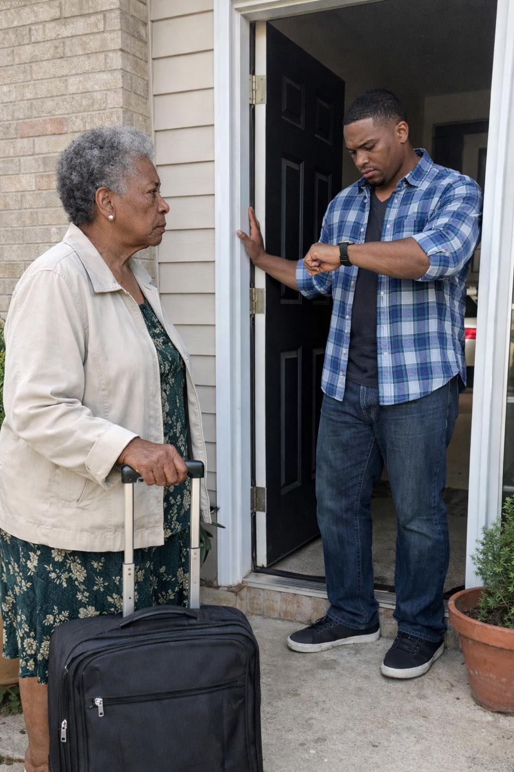 I Flew Across the Country to See My Son – He Looked at His Watch and Said, 'You Are 15 Minutes Early, Just Wait Outside!'