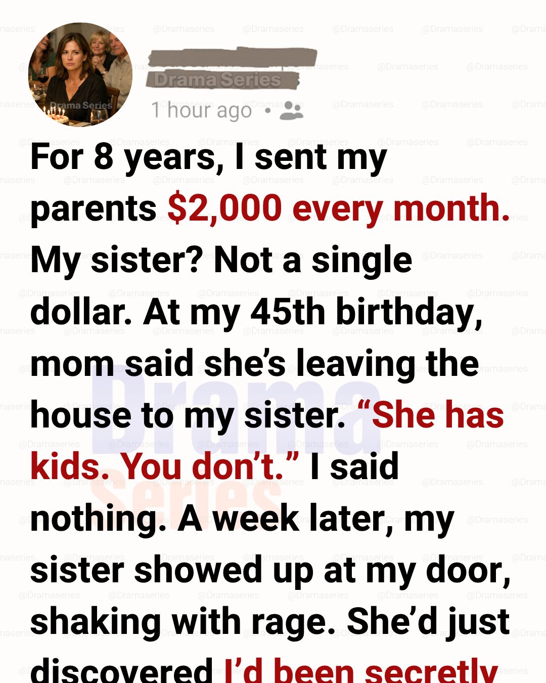 For 8 Years, I Sent My Parents $2,000 a Month—But On My 45th Birthday, They Gave the House to My Sister - latellagelato.com