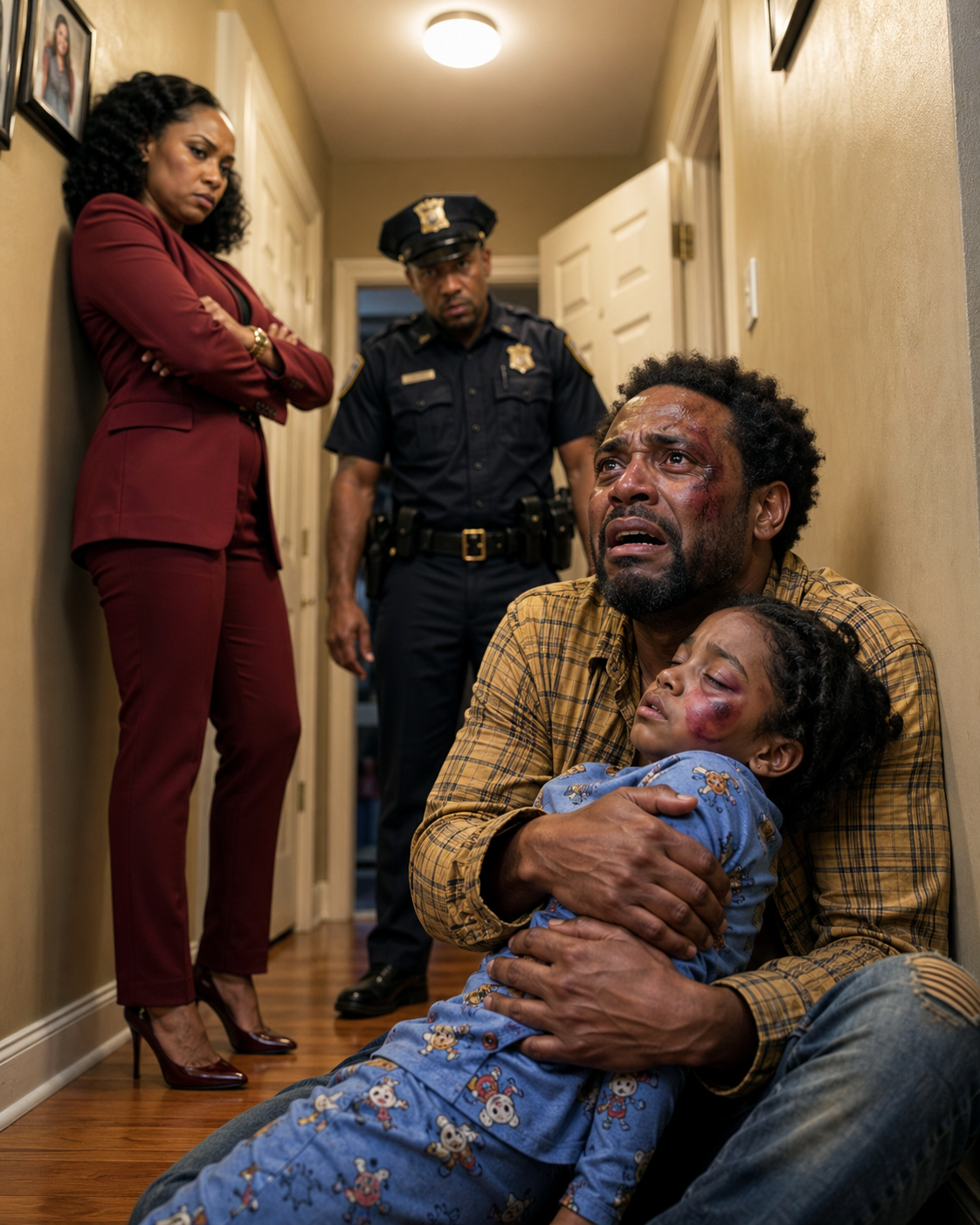 After getting back from a business trip, I found my daughter unc0nscious by the door. My wife only shrugged and said she had “”disciplined her.”” I called an ambulance. But when the paramedic looked at my wife, he turned pale and whispered, “”Sir… Is that really your wife? Because actually…””