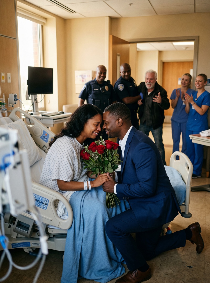 Right before my operation, my husband sent a message that read, “I want a divorce. I’m not staying with a sick wife.” I was crushed, and the man in the bed beside mine was the one who tried to calm me down. Half joking, half shattered, I told him, “If we both make it out of this alive, maybe we should just get married instead.” He gave me a quiet nod. Then the nurse looked at me in shock and said, “Do you even know who you just proposed to?”