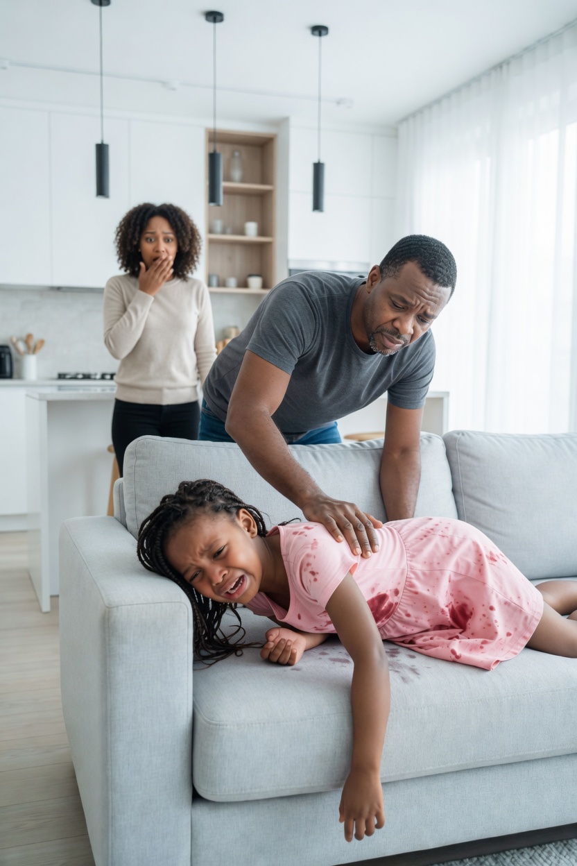 My 7-year-old daughter spent 14 days with her grandmother and came home flinching at my touch. By 9:04 that night, I found a pediatric clinic paper hidden inside her pink suitcase — and my wife’s signature was sitting at the bottom of it.