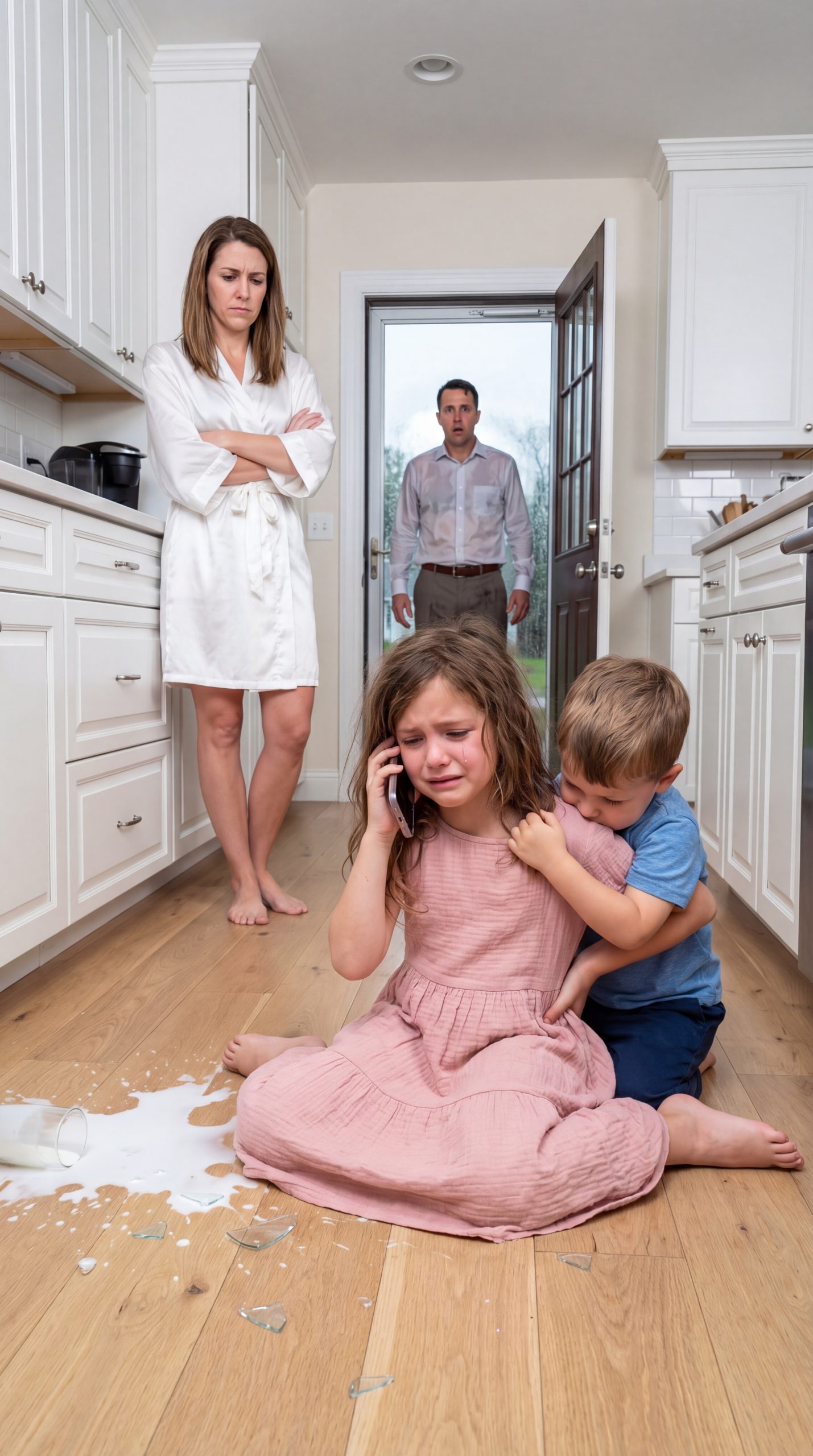 A Busy Father Left His Children at Home Believing Everything Was Fine — Until His Eight-Year-Old Daughter Whispered “Dad… I Can’t Carry Him Anymore” And Revealed a Hidden Truth Inside His Own Home He Had Ignored for Too Long