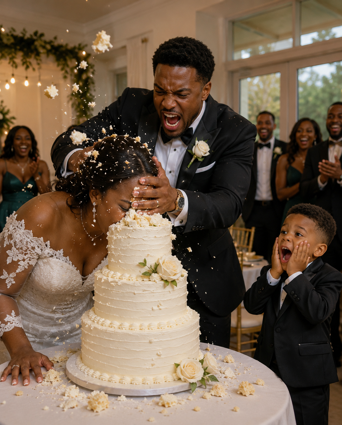Unaware His Wife Was a Trillionaire’s Daughter, He Smashed Her Face Into Their Son’s Birthday Cake—Then the Ballroom Doors Opened new