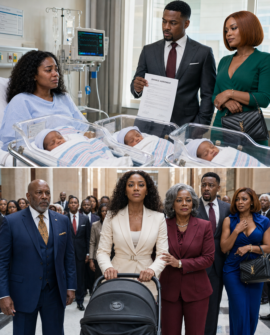 After I gave birth to our triplets, my husband brought his mistress to the hospital, a Birkin hanging from her arm, just to hum:iliate me. “You’re too ugly now. Sign the divorce,” he sneered.