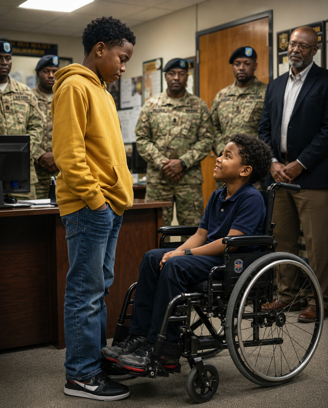 My Twelve Year Old Son Carried His Disabled Best Friend Through A Dangerous Trail And The Next Morning The School Called Me In A Panic