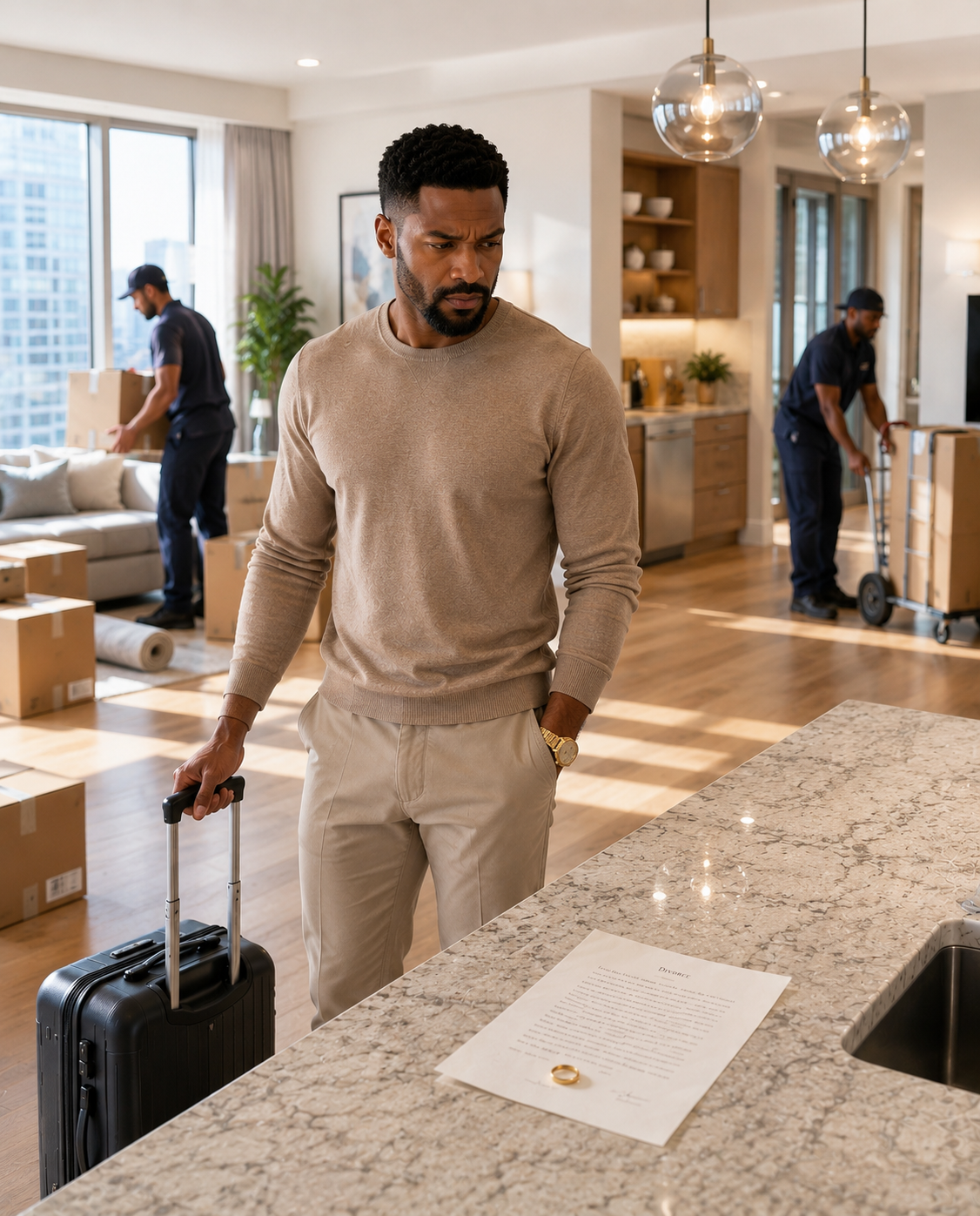 While My Husband Spent A Week In New York Deciding Whether His Mistress Was Worth Destroying Our Marriage For, I Quietly Erased Every Trace Of Myself From Our Home. By The Time He Returned Pretending To Feel Remorse, All That Waited For Him Was My Wedding Ring And A Goodbye Letter Resting On The Marble Counter.