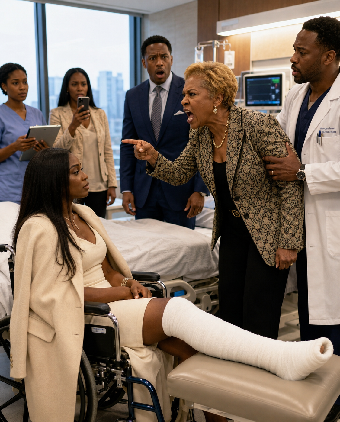 My mother-in-law br0ke my leg in the kitchen and my husband said it was my pun!shment, but 3 days later the hospital set a trap for them